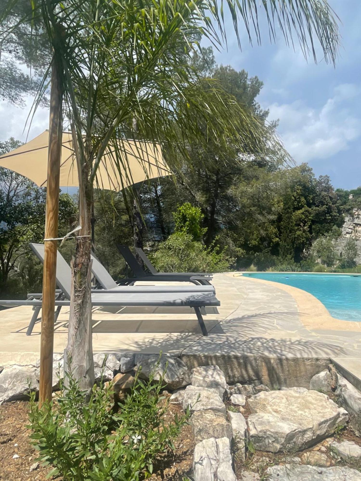 La Villa Des Carriers- Maison Avec Piscine Proche Mer Roquefort-les-Pins Exteriör bild