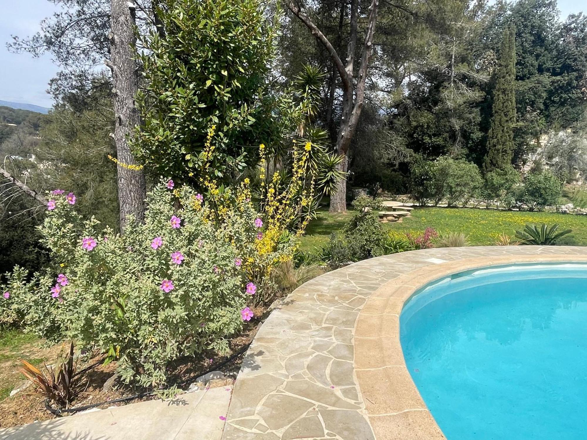 La Villa Des Carriers- Maison Avec Piscine Proche Mer Roquefort-les-Pins Exteriör bild
